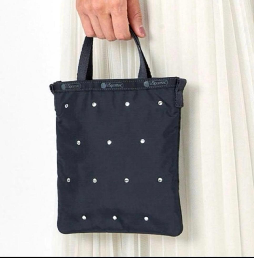 レスポートサック LeSportsac ビジューラインストーン ミニトート