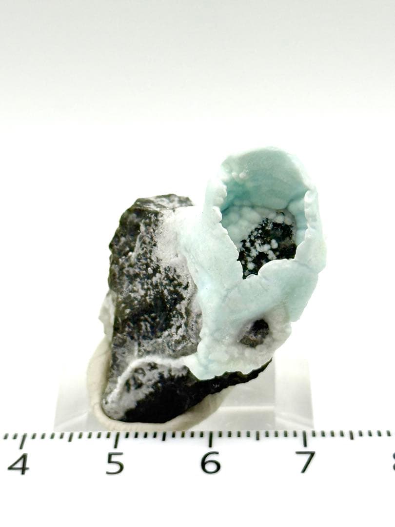 ブルー アラゴナイト 霞石 カップ 原石 鉱物 標本 天然石 - メルカリ