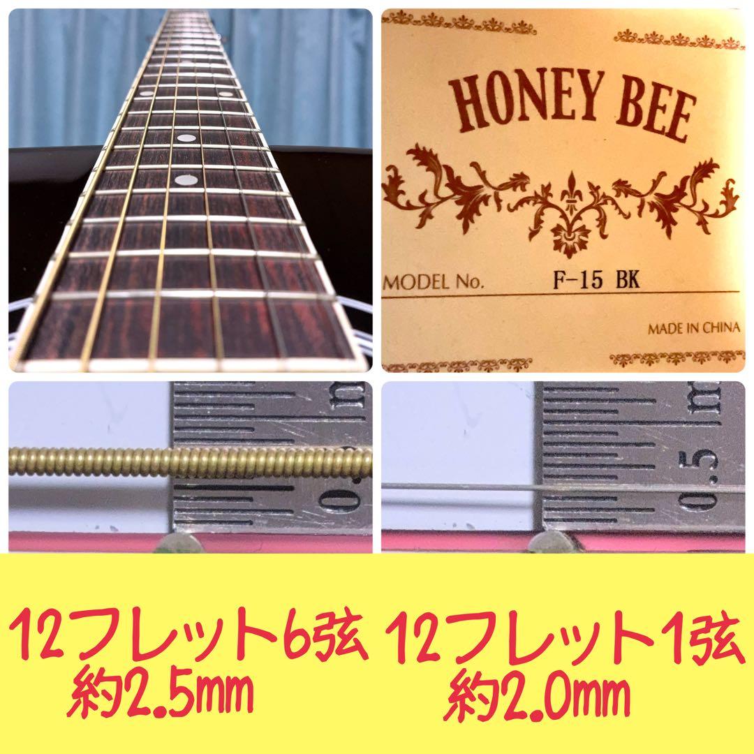 牛骨】HONEY BEE！F-15 黒 【弾き易く調整☆新品弦】