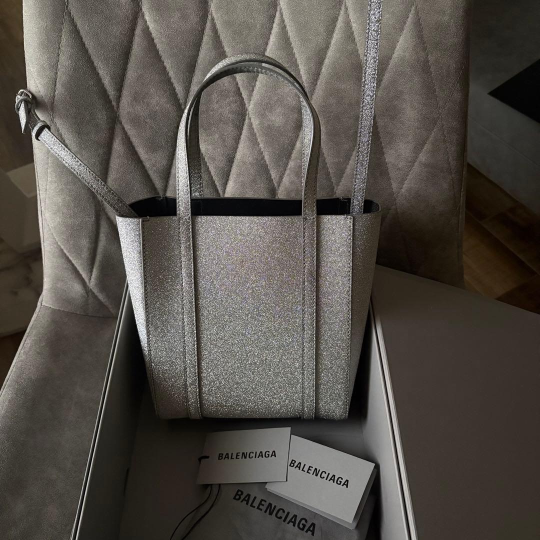 バレンシアガ エブリデイ グリッター トート ショルダー バッグ