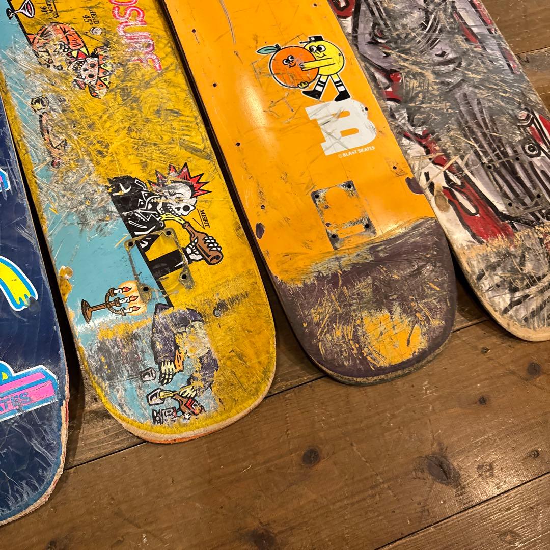 スケボー　廃デッキ　セット　DIY インチ