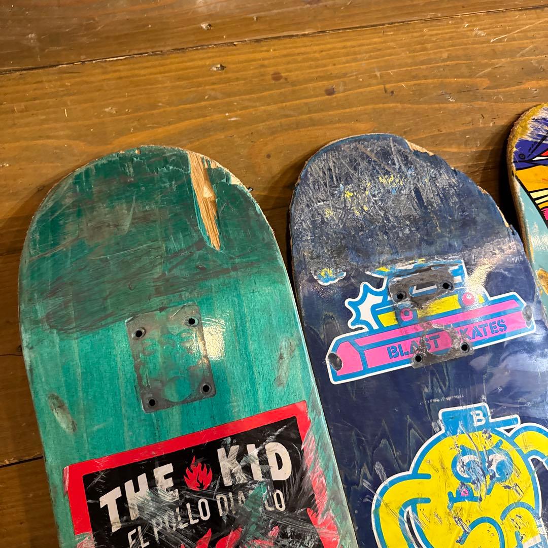 スケボー　廃デッキ　セット　DIY インチ