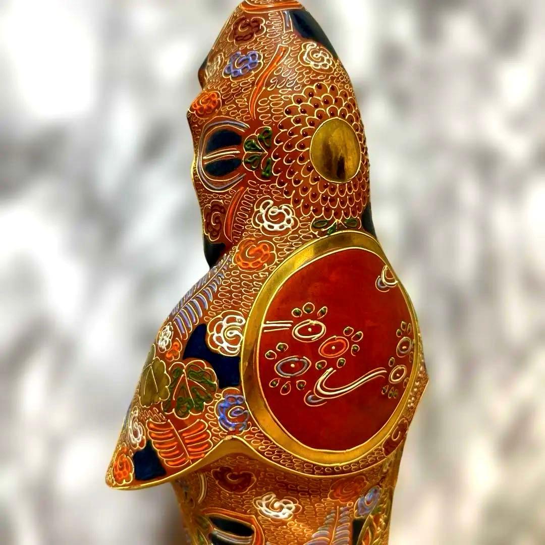 九谷焼 観音菩薩 金彩 骨董品 美術置物 仏像 期間限定値引き - メルカリ