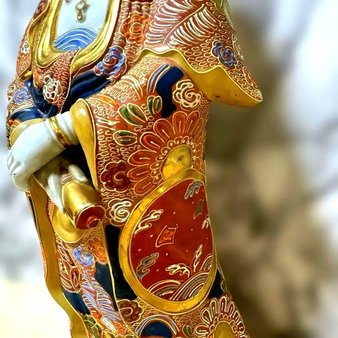 九谷焼 観音菩薩 金彩 骨董品 美術置物 仏像 期間限定値引き - メルカリ