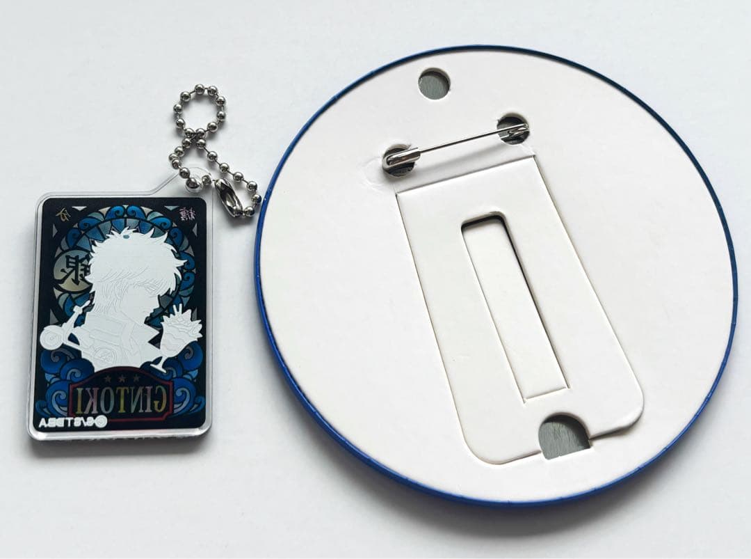 銀魂 ステンドグラス風 スタンドバッジ アクリルキーホルダー 坂田銀時