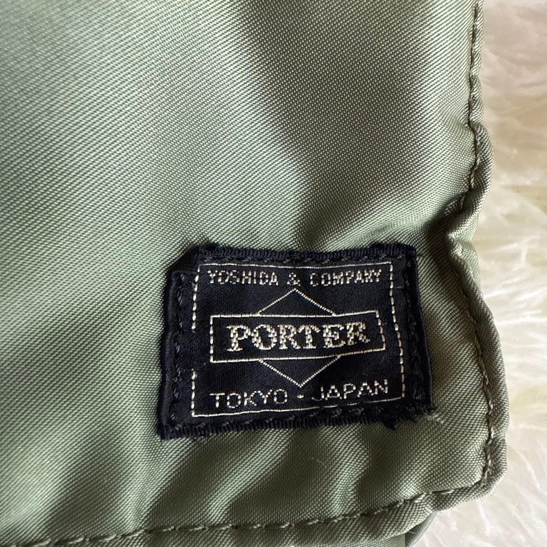 【美品】 ポーター タンカー ブリーフケース L セージグリーン 希少 廃盤品