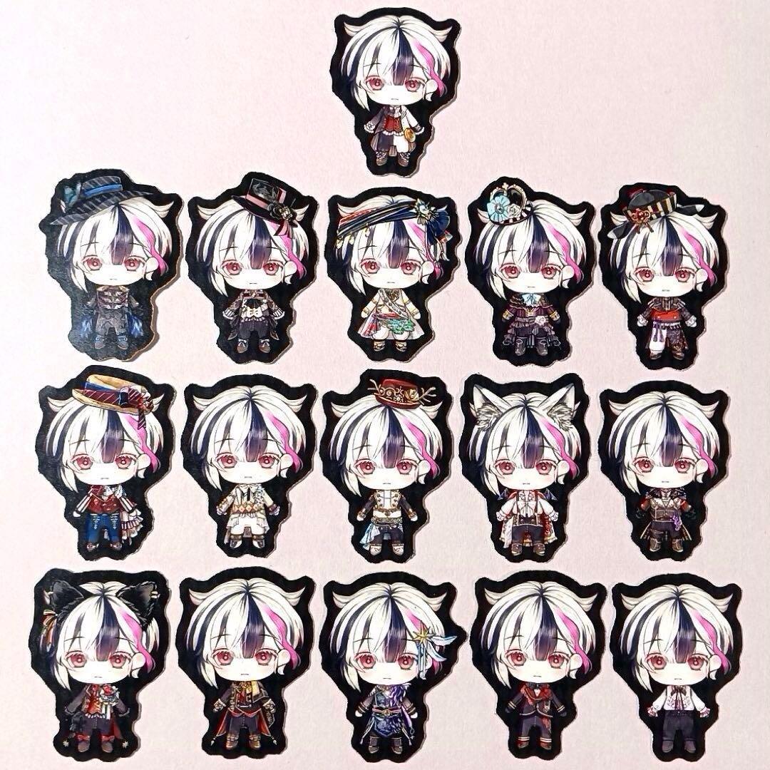 【フルコンプ】ベリアン★ドールフレークシール16枚complete★あくねこ匿名