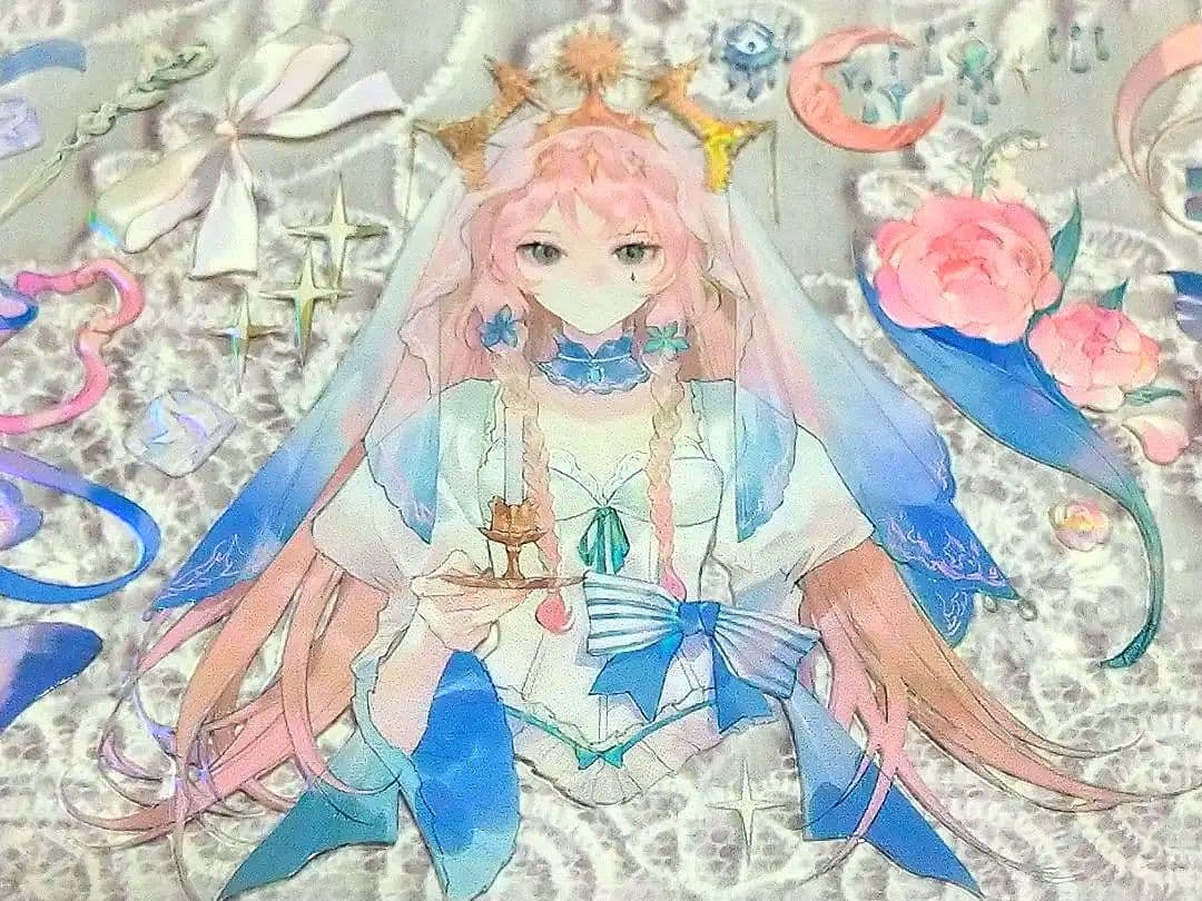 のこり2✩J518＃星月幻想指南(虹光)切り売り海外人物マステ女の子