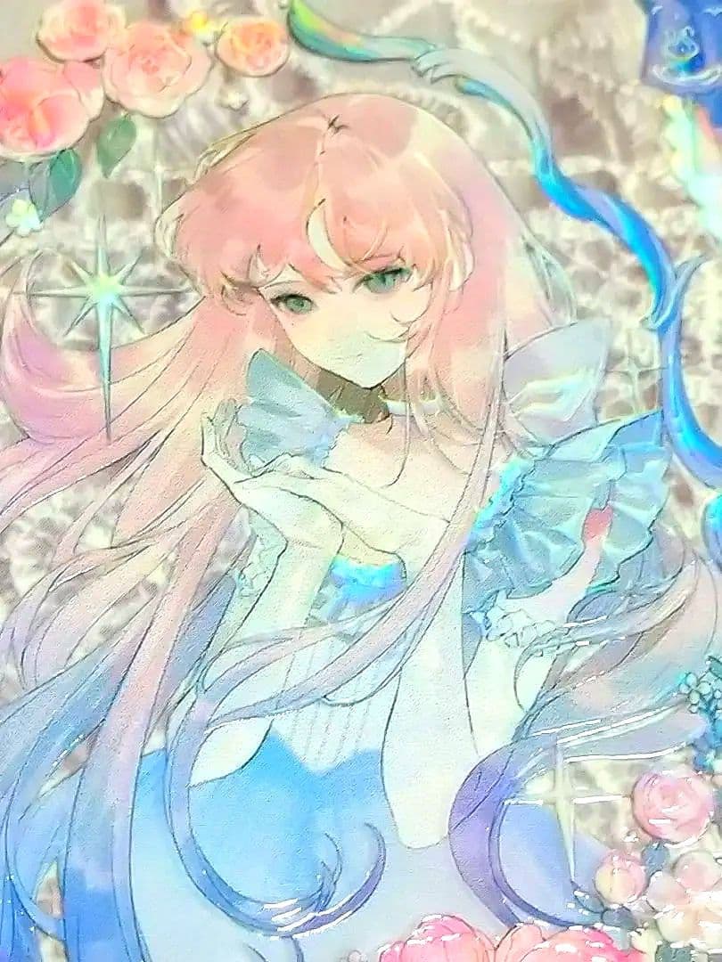 のこり2✩J518＃星月幻想指南(虹光)切り売り海外人物マステ女の子