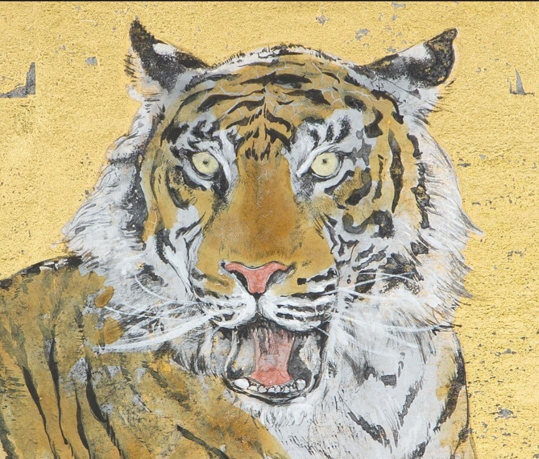 真作 川又聡 「虎」 個人虎展作品 入手困難作画家