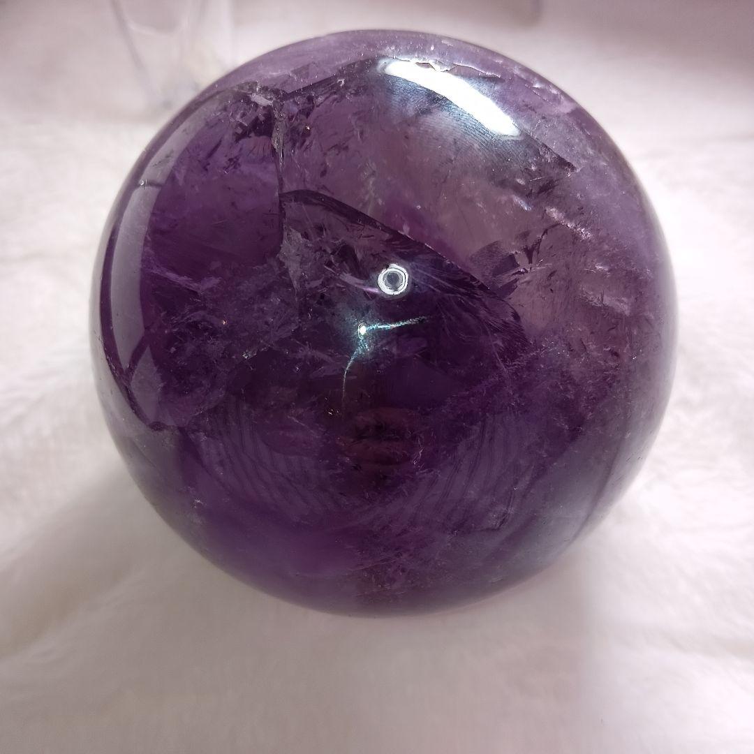 アメジスト 紫水晶 パワーストーン 球形 10.5cm