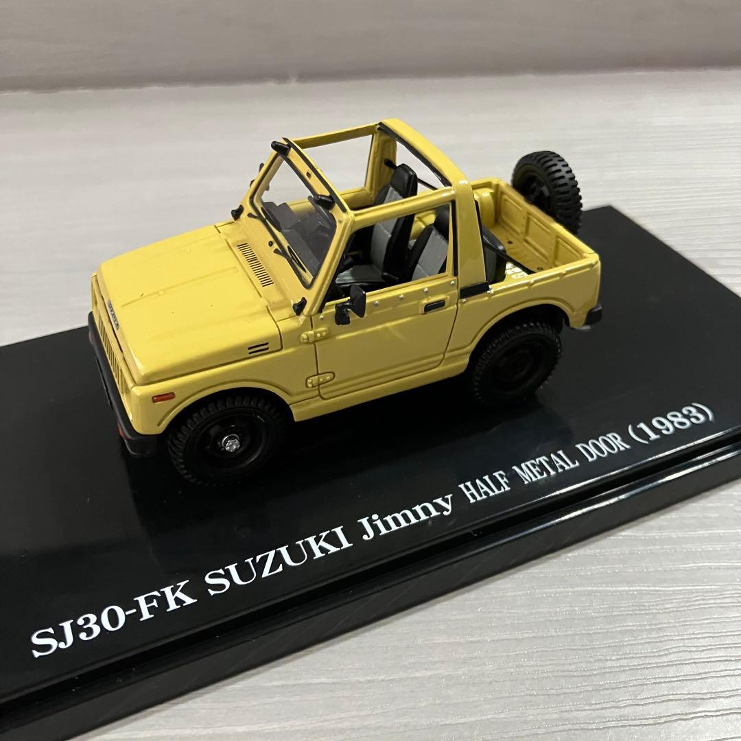 DISM 1/43 SJ30-FK ジムニーハーフ メタルドア イエロー - ミニカー