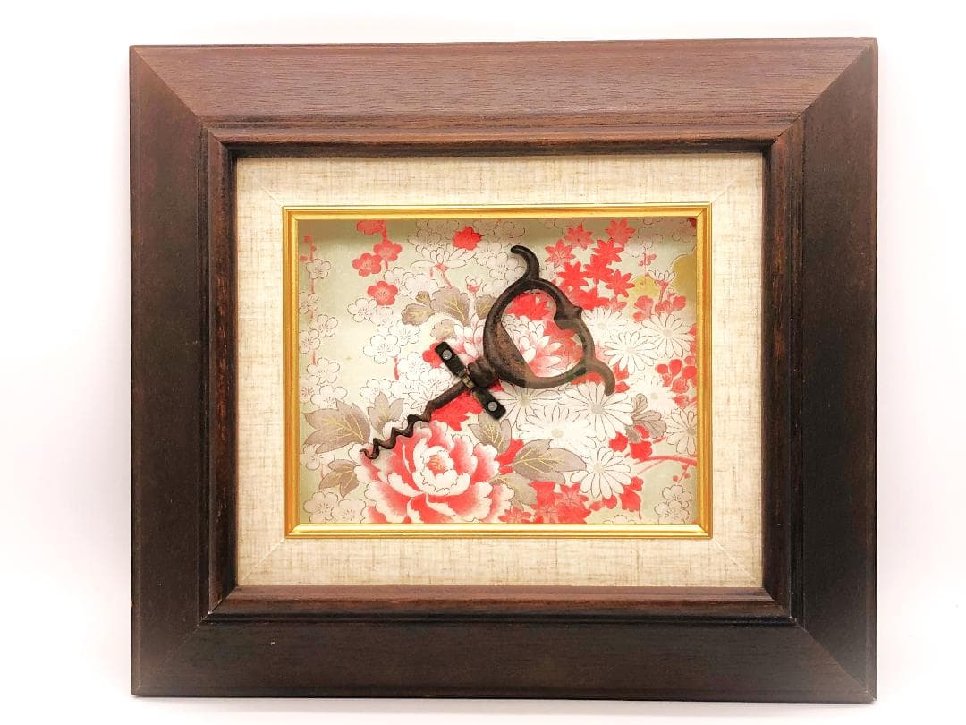 【 幕末～明治時代 舶来栓抜き 】　１９世紀フランス製　額装 幕末～明治時代 舶来栓抜き 】 19世紀フランス製 額装