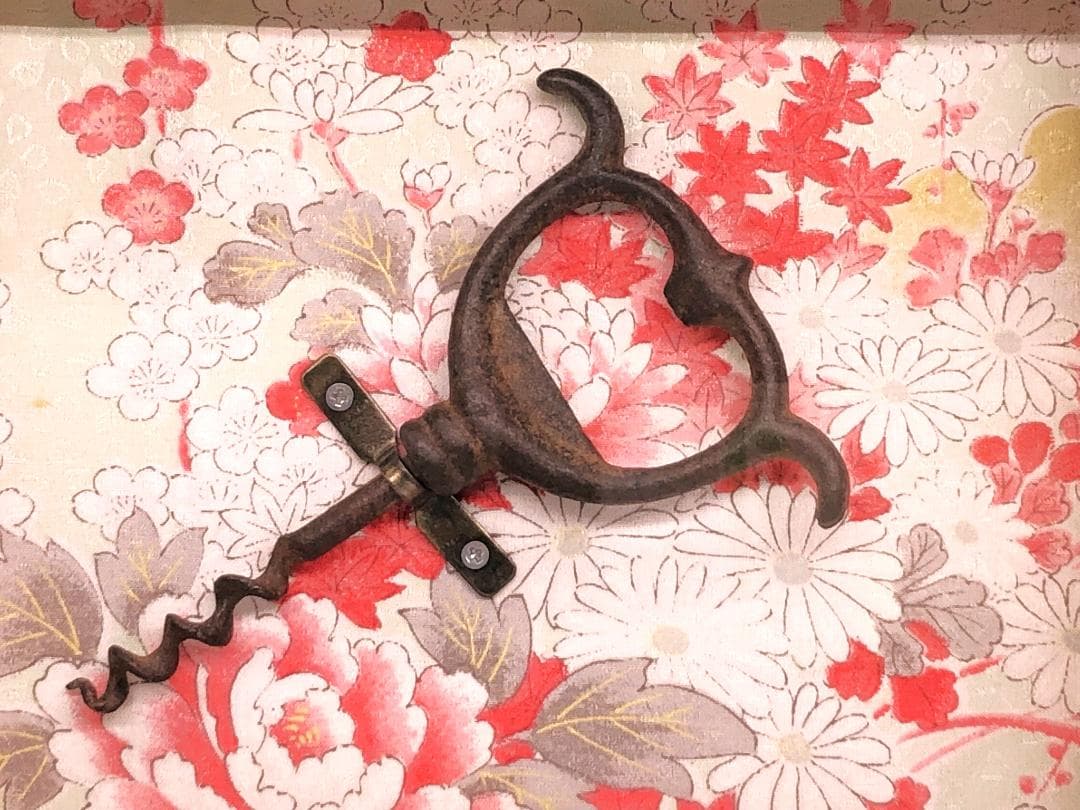 幕末～明治時代 舶来栓抜き 】 19世紀フランス製 額装