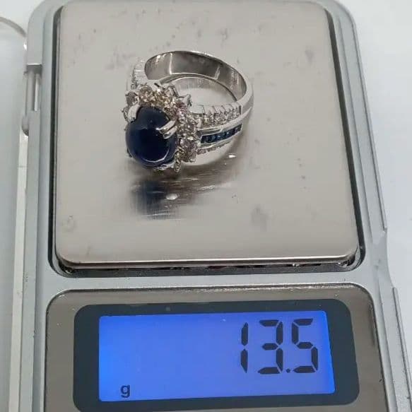 最終値下げ‼️6.40ctダイヤサファイアK18G　大幅値下げ‼️