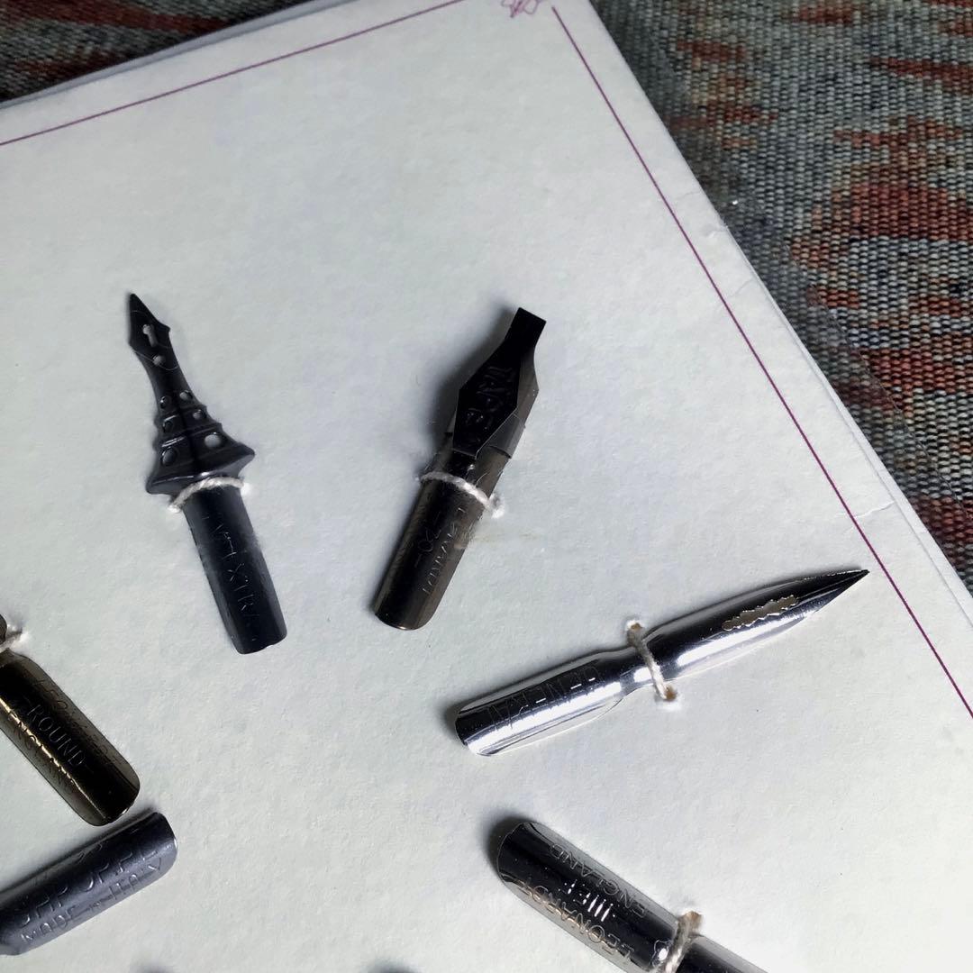 季節のうー特価』 IL PAPIRO ヴィンテージ ペン先 つけペン 8本 - メルカリ