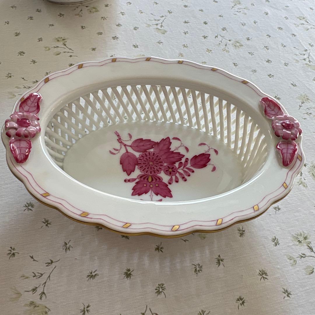 HEREND ヘレンド花柄 菓子入れ セット