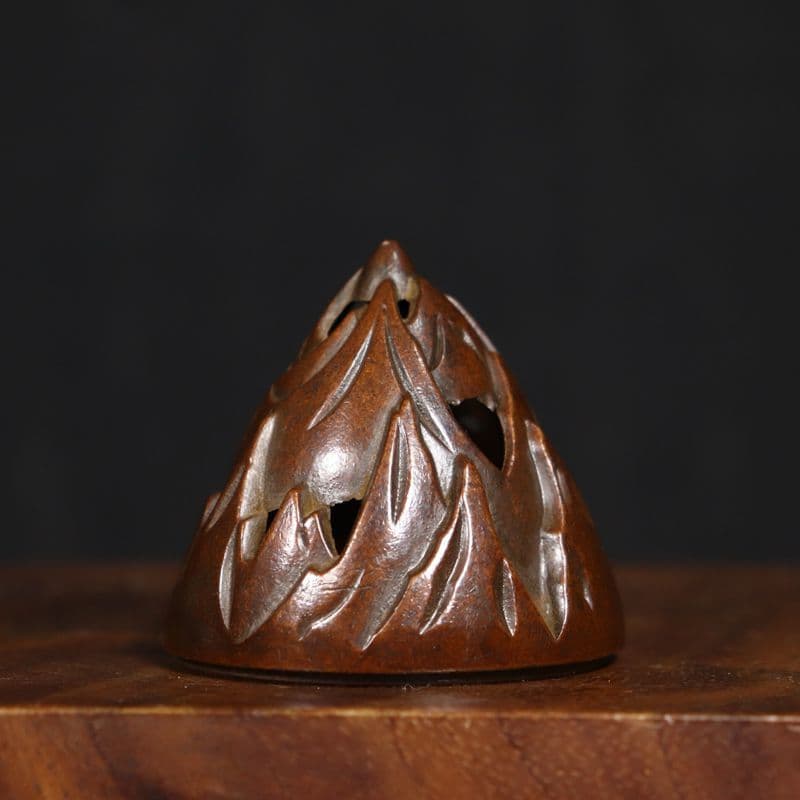 銅製 香炉 龍鳳博山香り炉 檀香炉 茶道具 香道具 装飾品 工芸品 置物