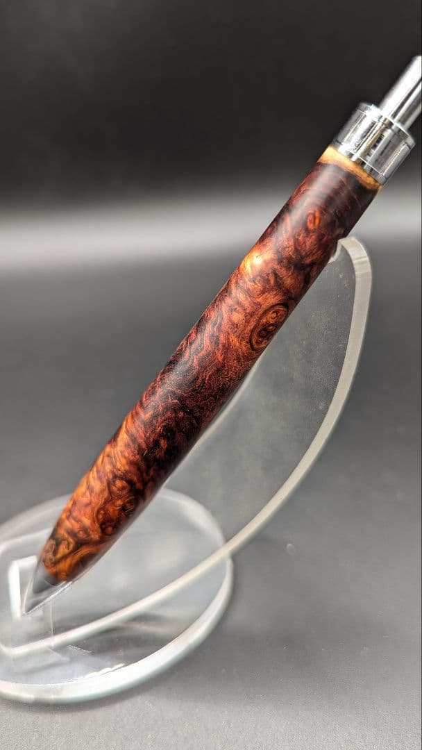 420ペン工房翌檜 極上 ホンジュラスローズウッド 瘤杢 木軸シャーペン