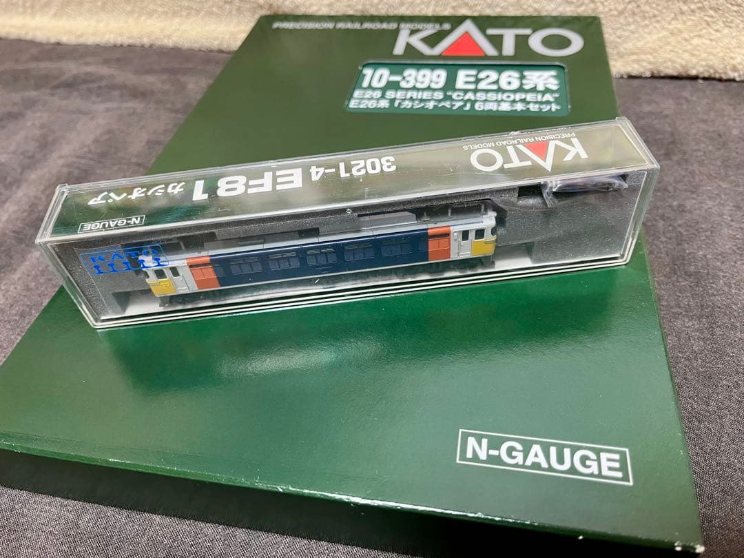 【KATO】E26系「カシオペア」６両基本セットEF81（カシオペア仕様）