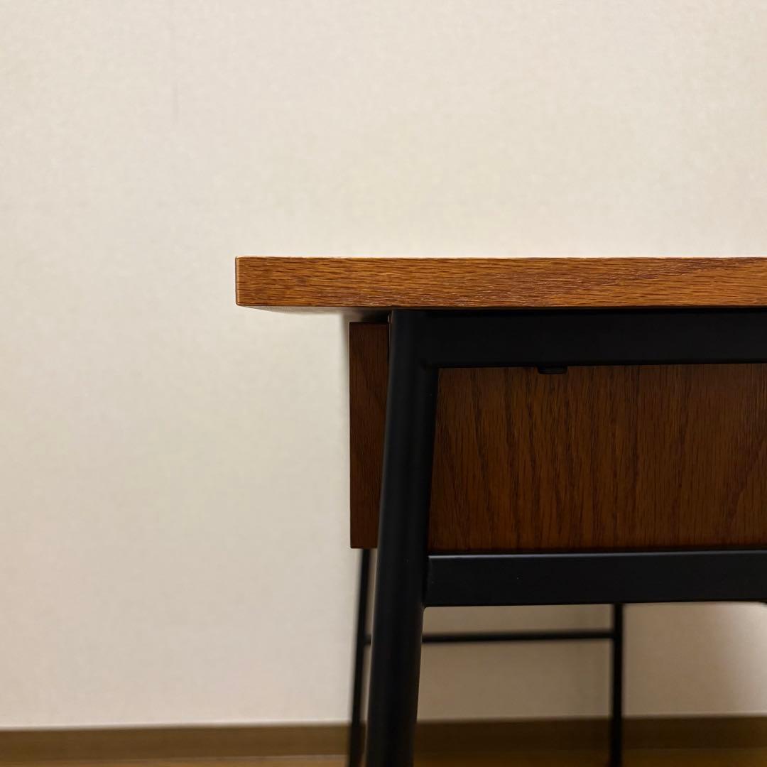 3/23まで nikoand ニコアンド デスク 机 ブラウン 木目 引き出し