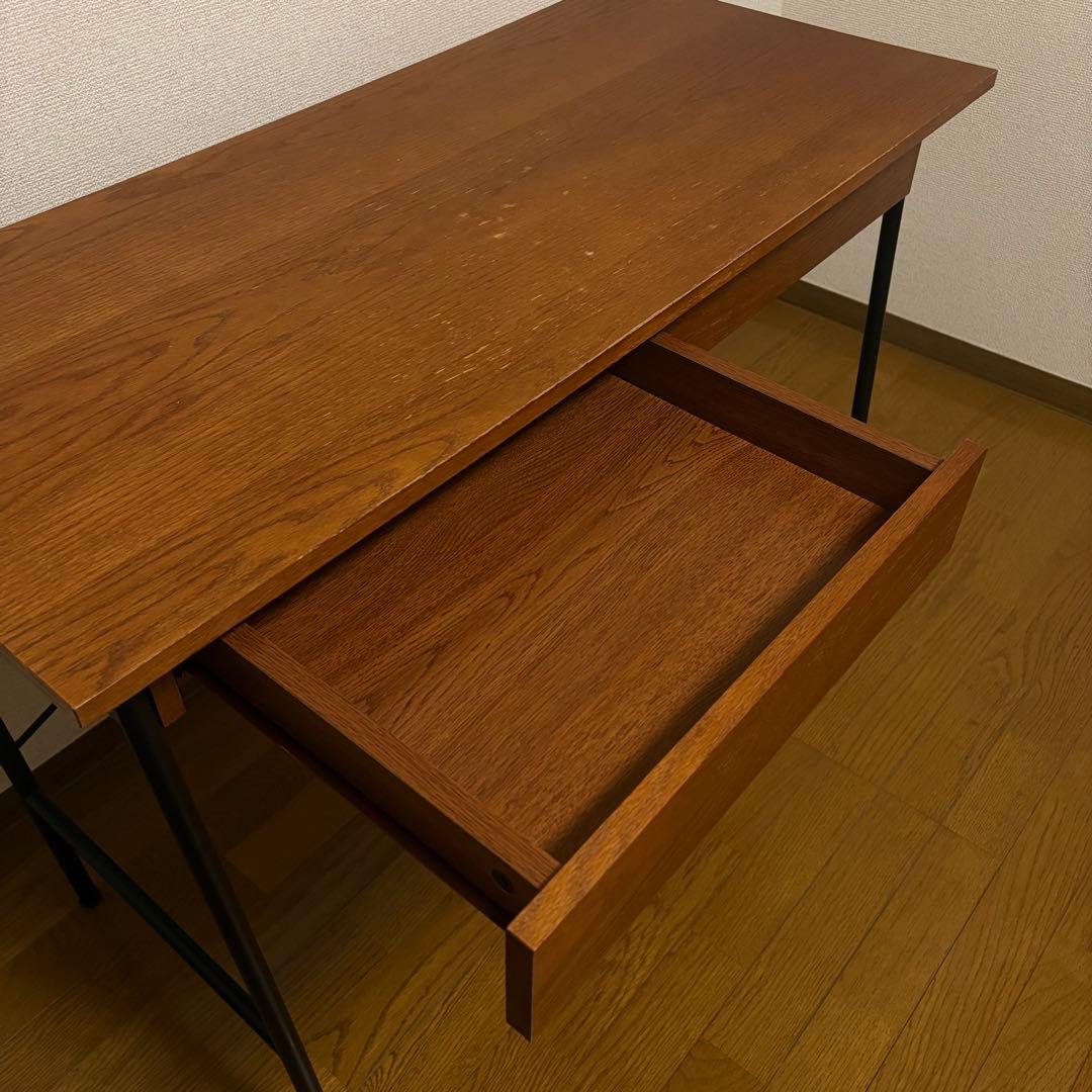 3/23まで nikoand ニコアンド デスク 机 ブラウン 木目 引き出し