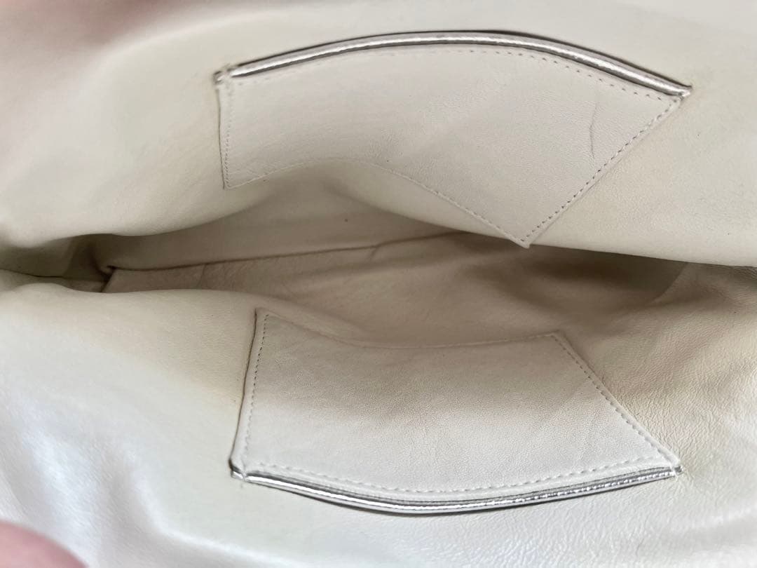 プチポワンバック　ニードルポイン 刺繍 アンティーク　モノクロ　ハンドバッグ