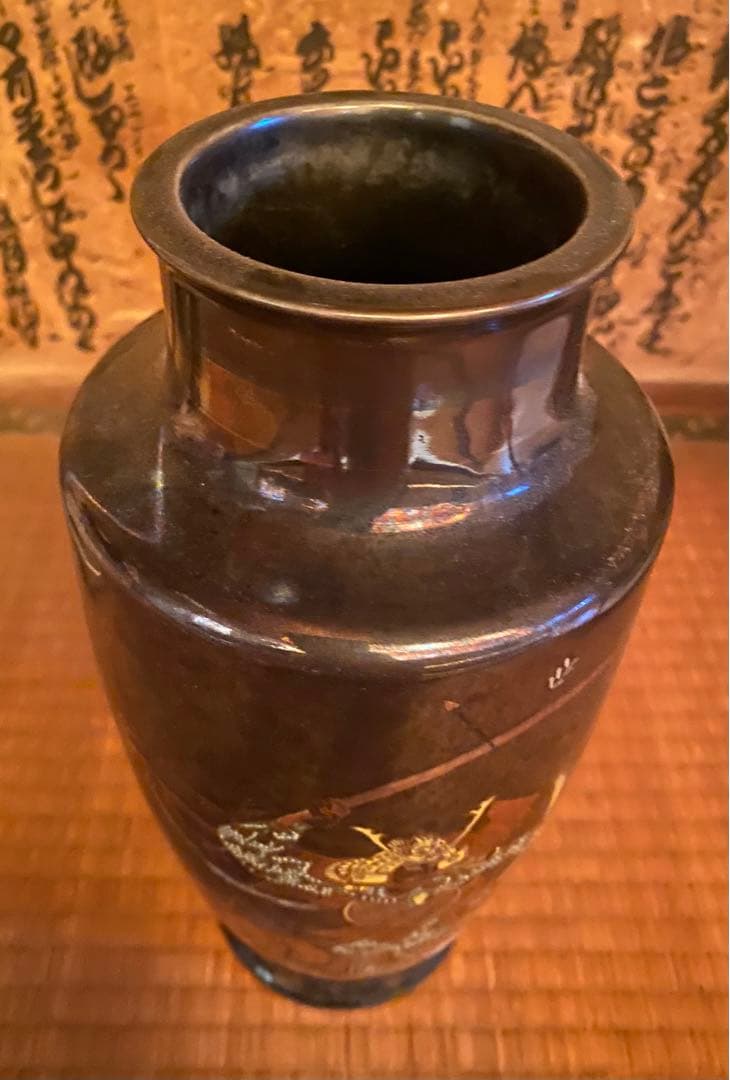 秀山 花瓶 Japan Vintage samurai 秀山 花瓶 Japan Vintage samurai