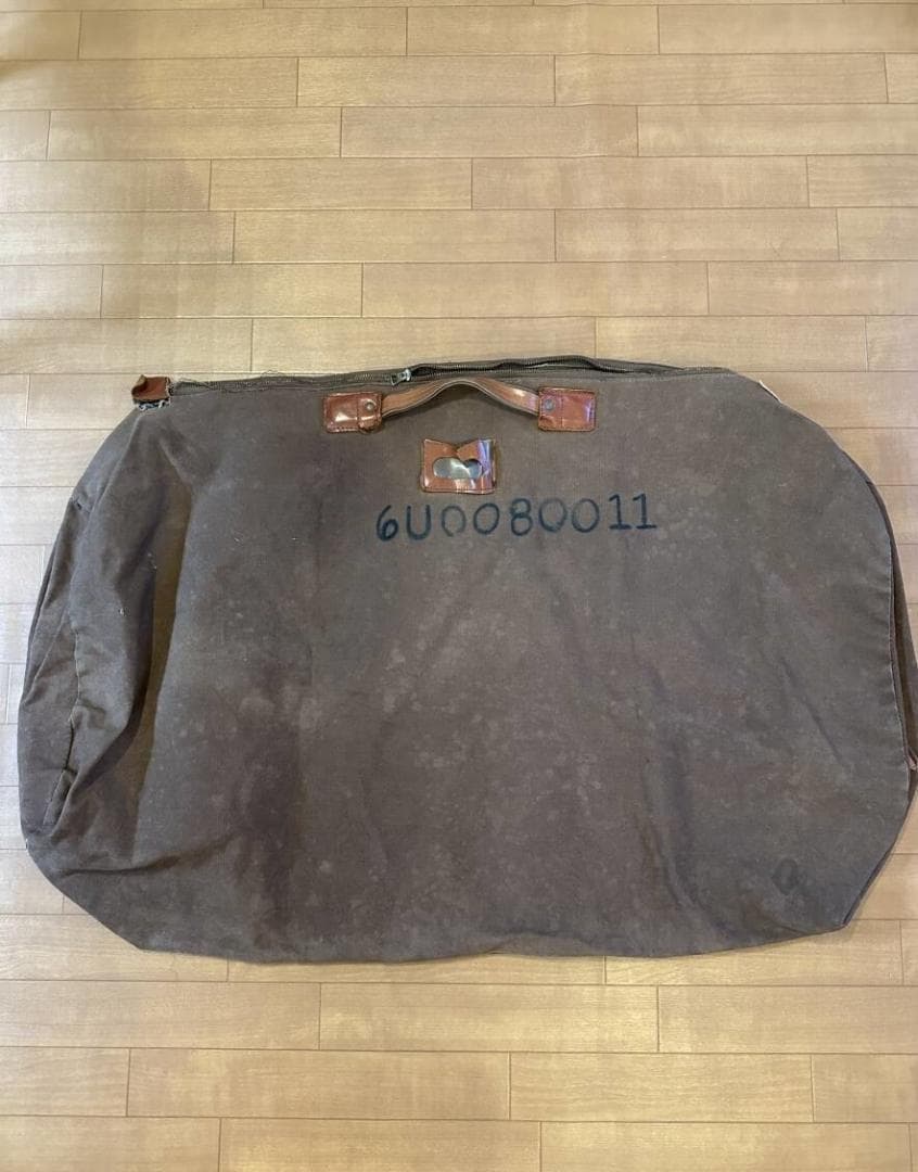 ビンテージ 40s ミリタリー 軍物 WW2 バッグ ステンシル コンマー