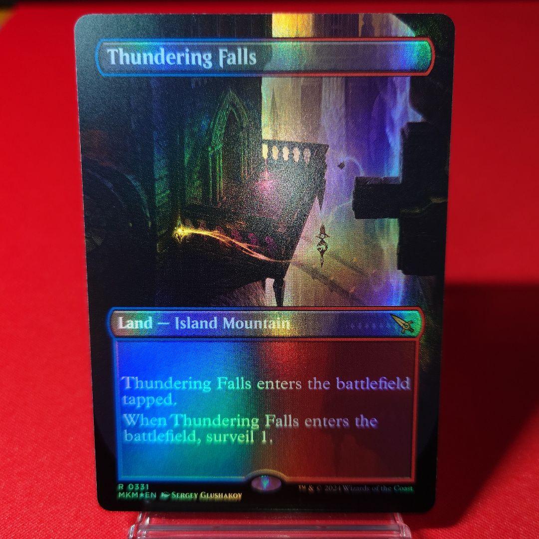 轟音の滝　ボーダーレスfoil　英語版 mtg 轟音の滝 ボーダーレス FOIL 英語版 mkm edh 英)【Foil】轟音の滝