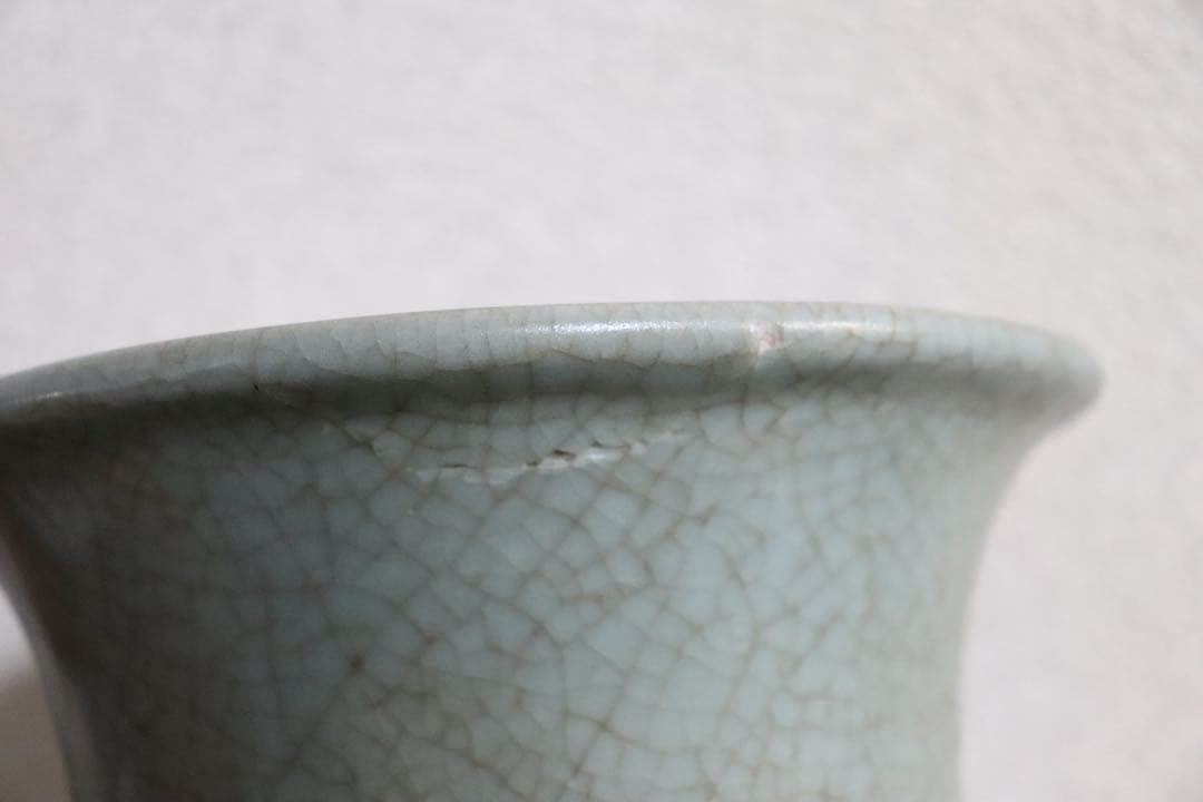 中国 汝窯青磁 大瓶 コレクション放出 アンティーク 送料込み250901