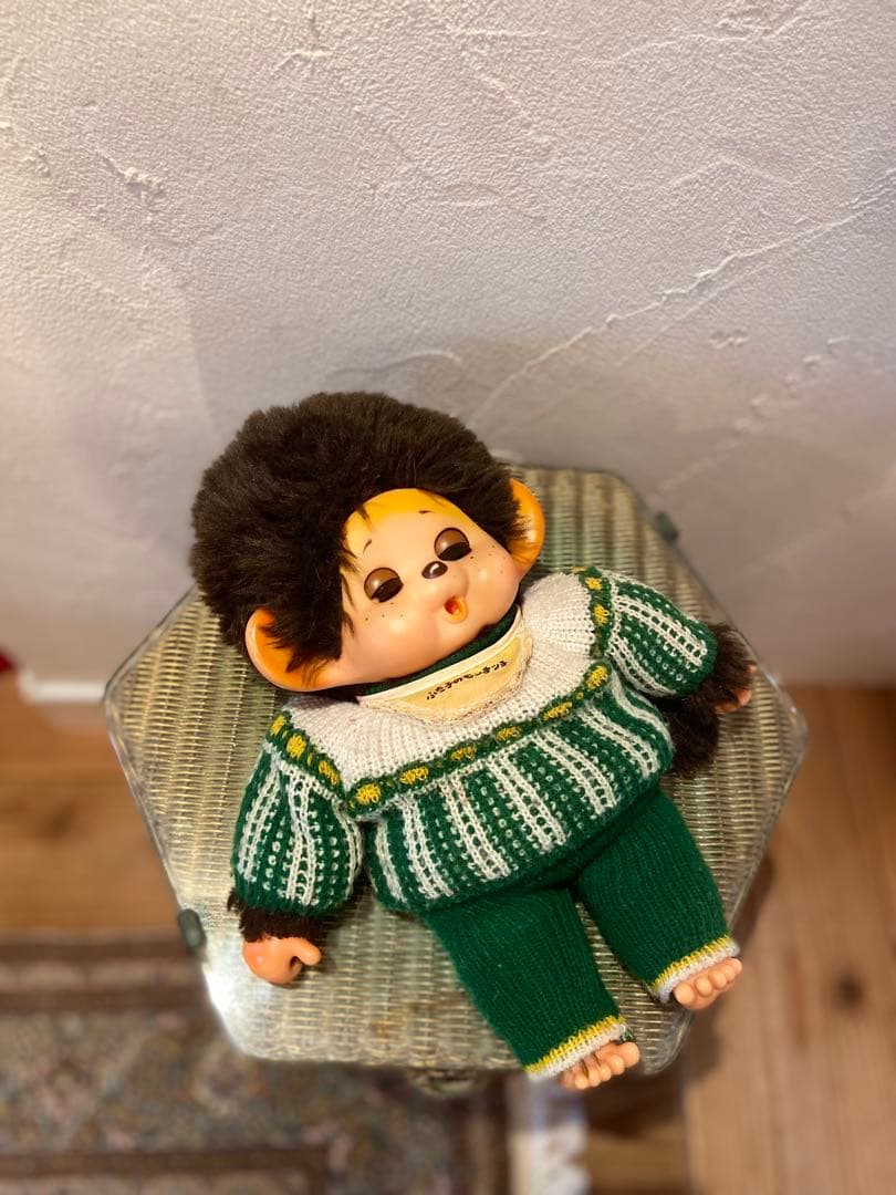 モンチッチ 約34cm スリープアイ ふた子のモンチッチ まごころの人形タグ付き