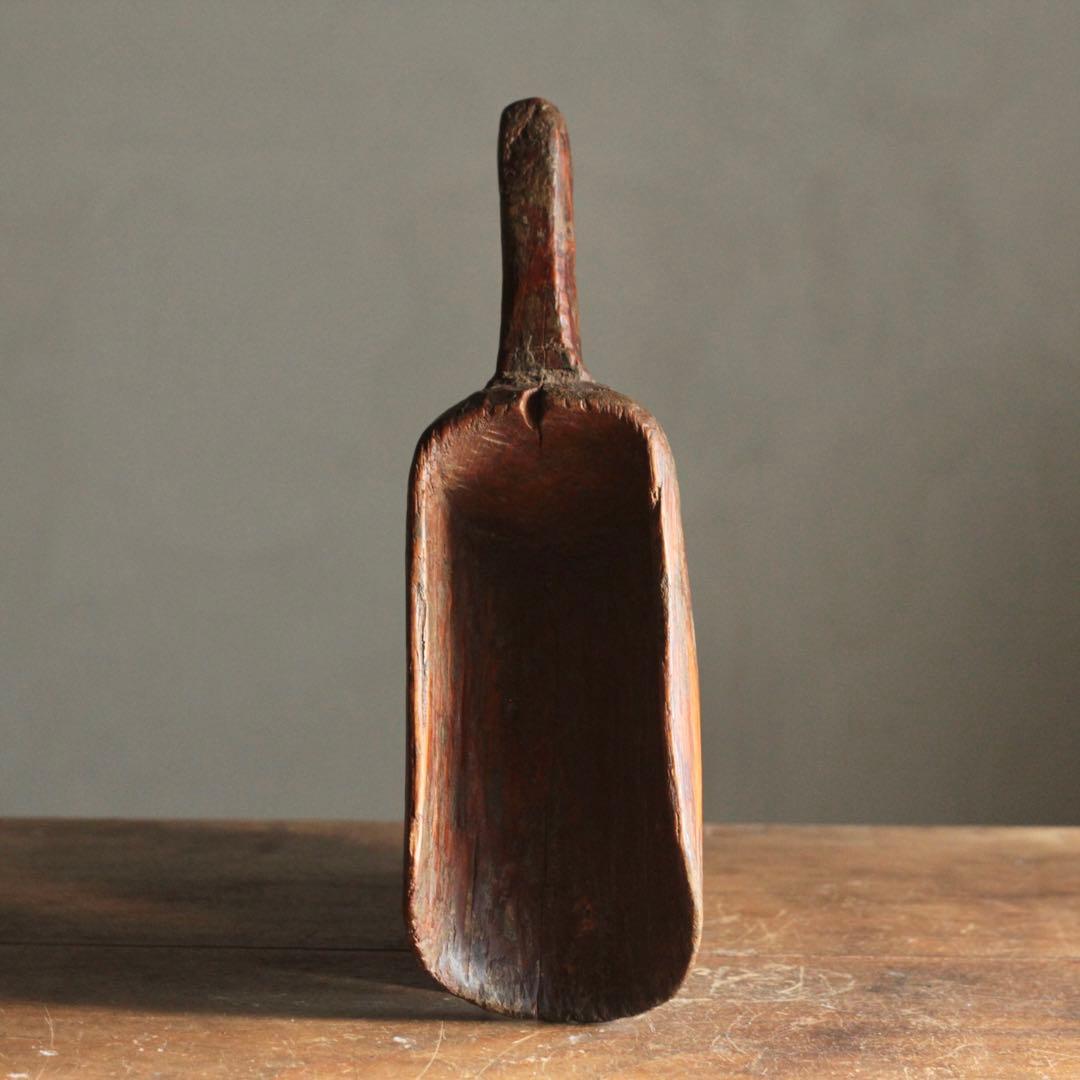 古い 穀物掬い 古道具 アンティーク オブジェ 民芸 検）李朝