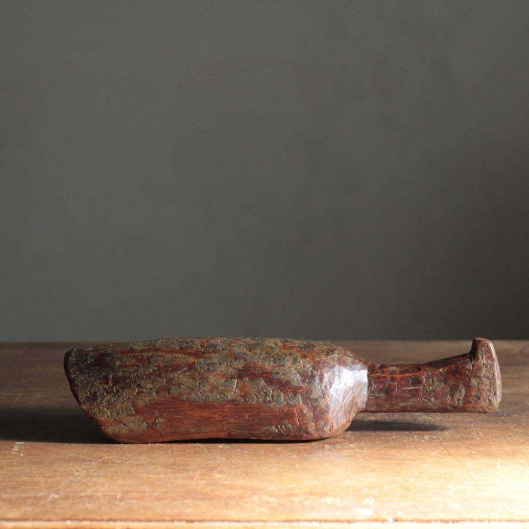 古い 穀物掬い 古道具 アンティーク オブジェ 民芸 検）李朝