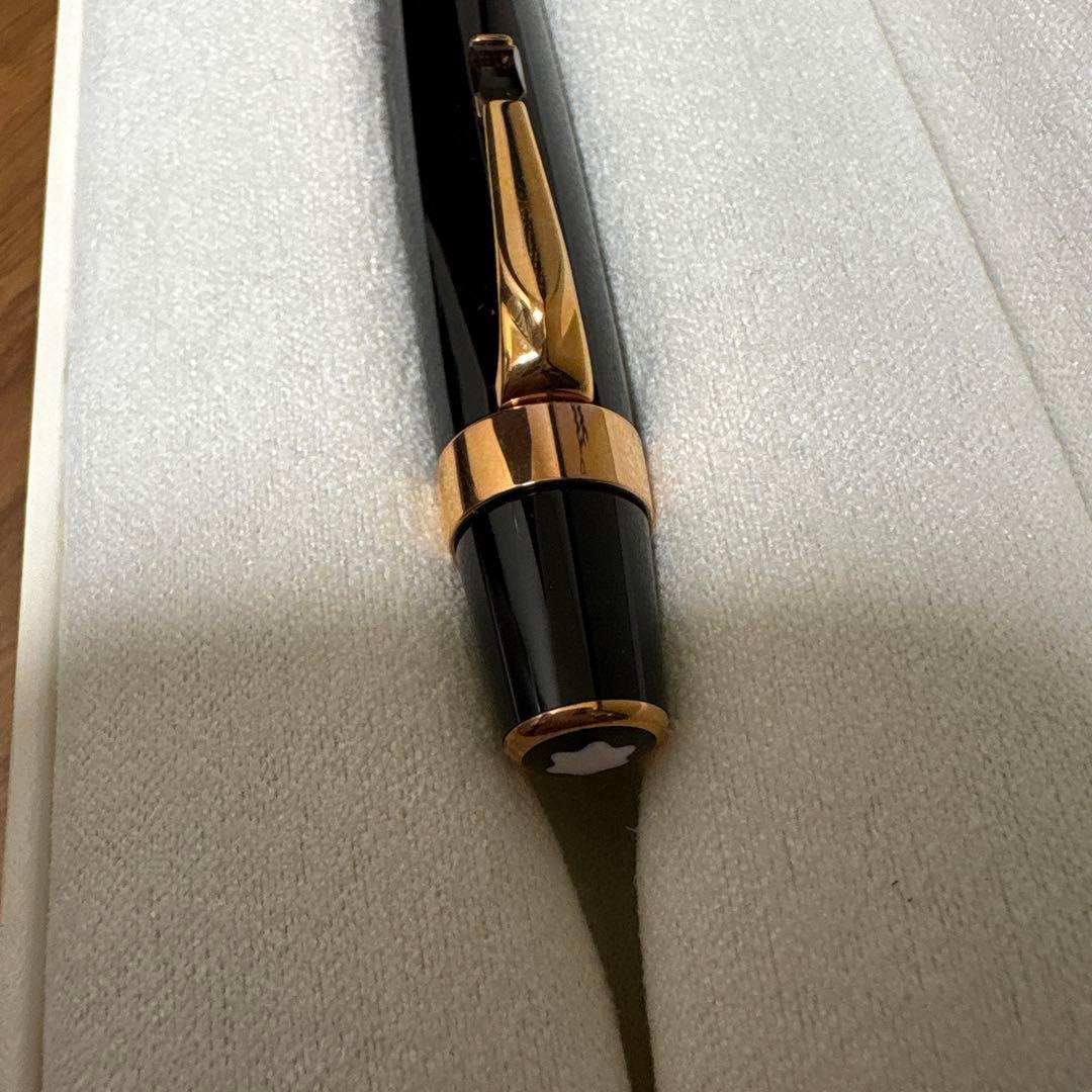 美品 モンブラン MONTBLANC ボールペン ボエム マロン 廃盤 黒×金