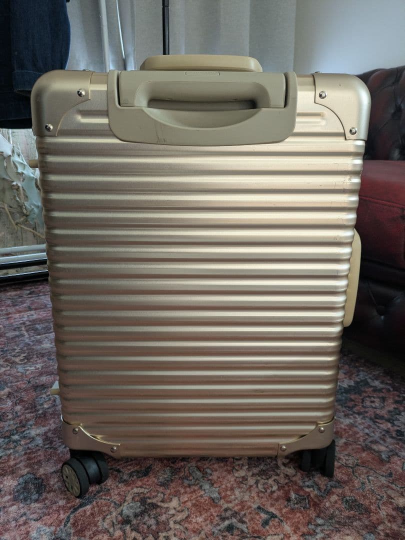 最終SALE10/20迄・LANZZOランツォアルミ34L スーツケースゴールド