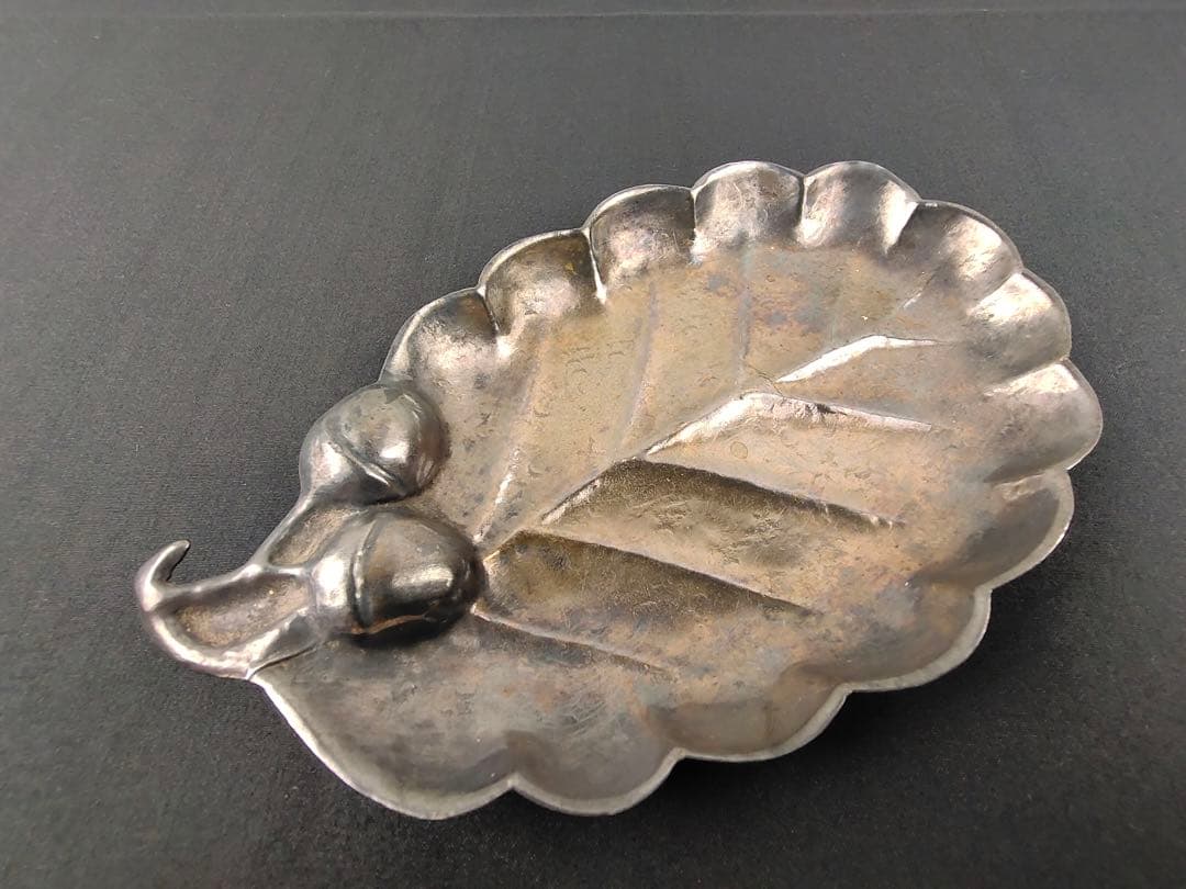 純銀茶葉盆　美術品　茶道具　小物入れ