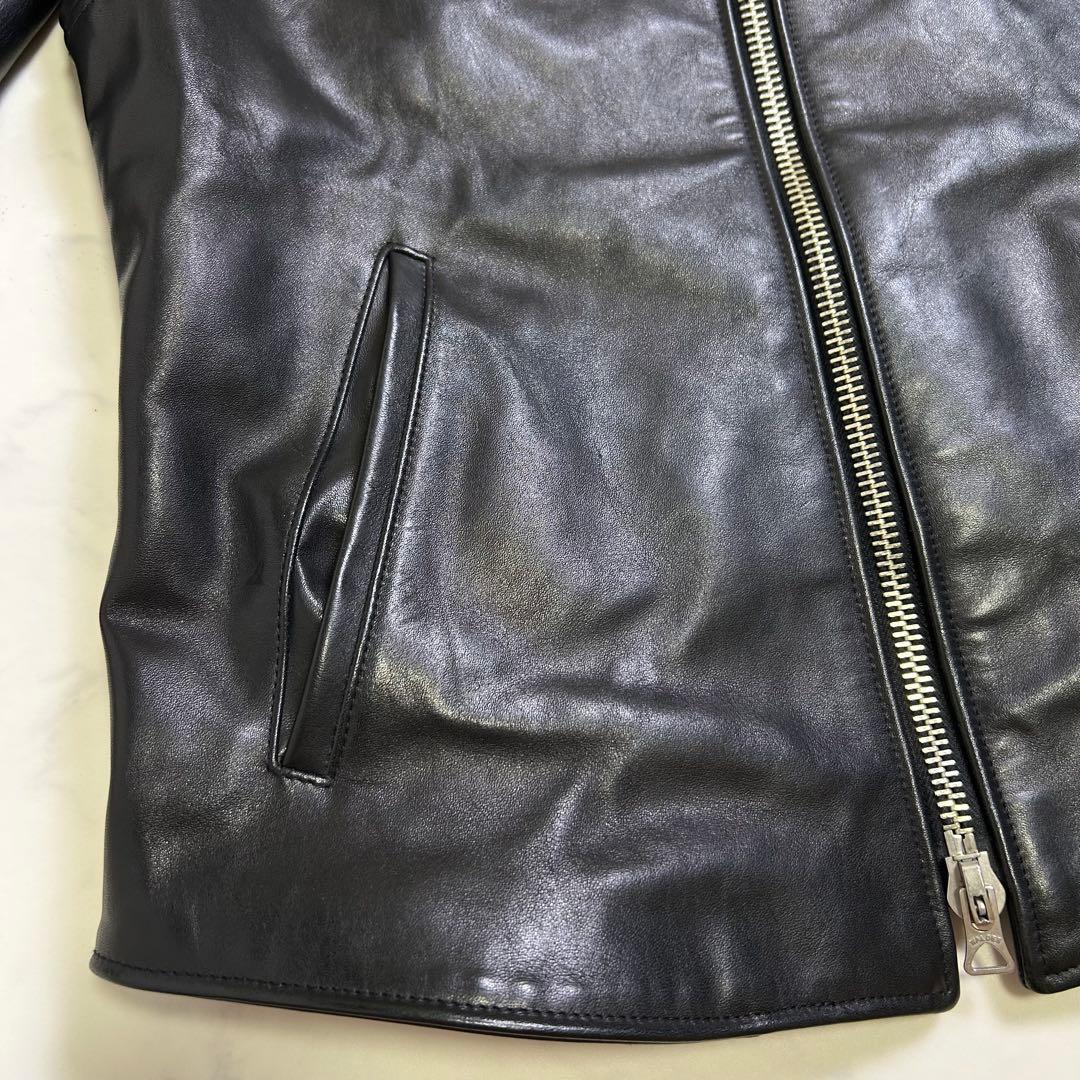NO,NO,YES! LEATHER JACKET HORSE-HIDE BLK