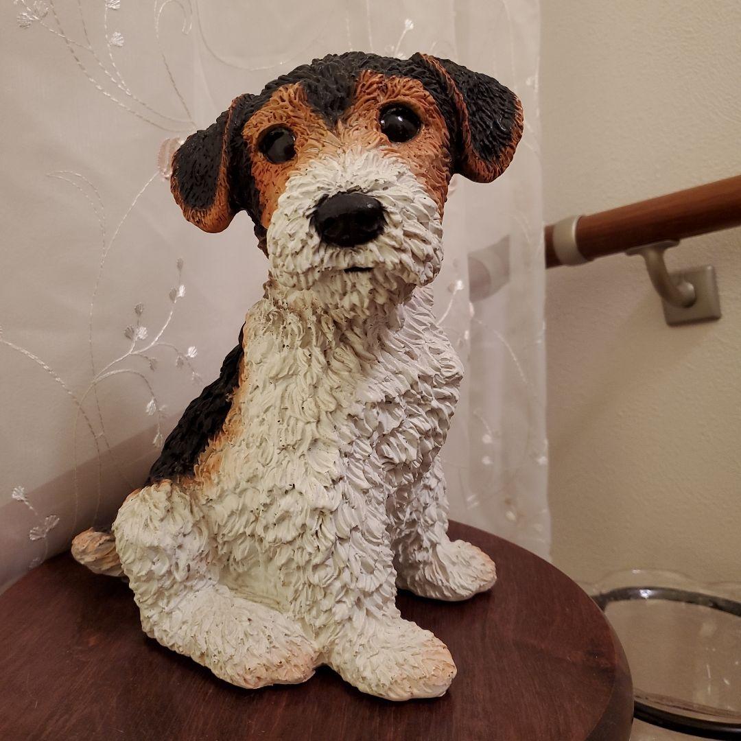 castagna カスターニャ社 ジャックラッセルテリア 陶器製 犬 置物