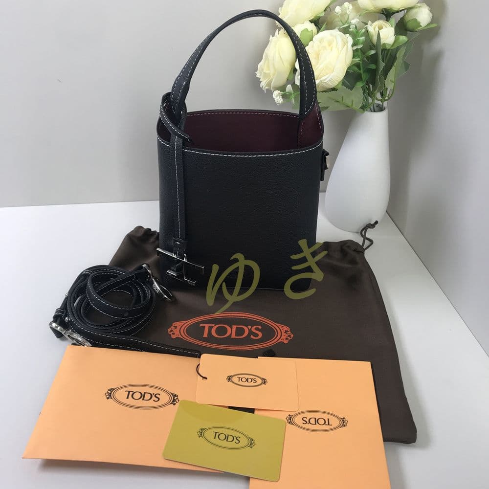トッズ レザー バッグ マイクロ Tタイムレス ブラック