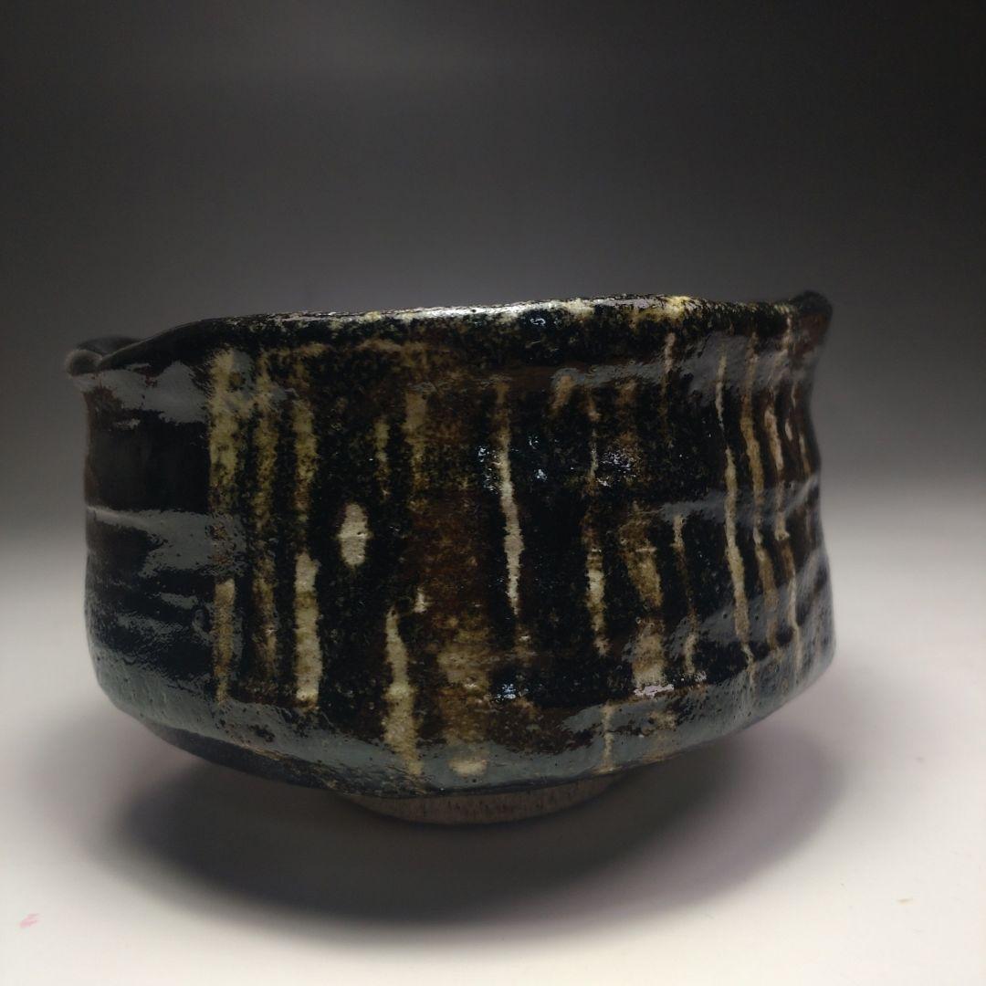 イ106 茶碗『印南窯 井上方竹造』『織部茶碗 小林太玄極箱