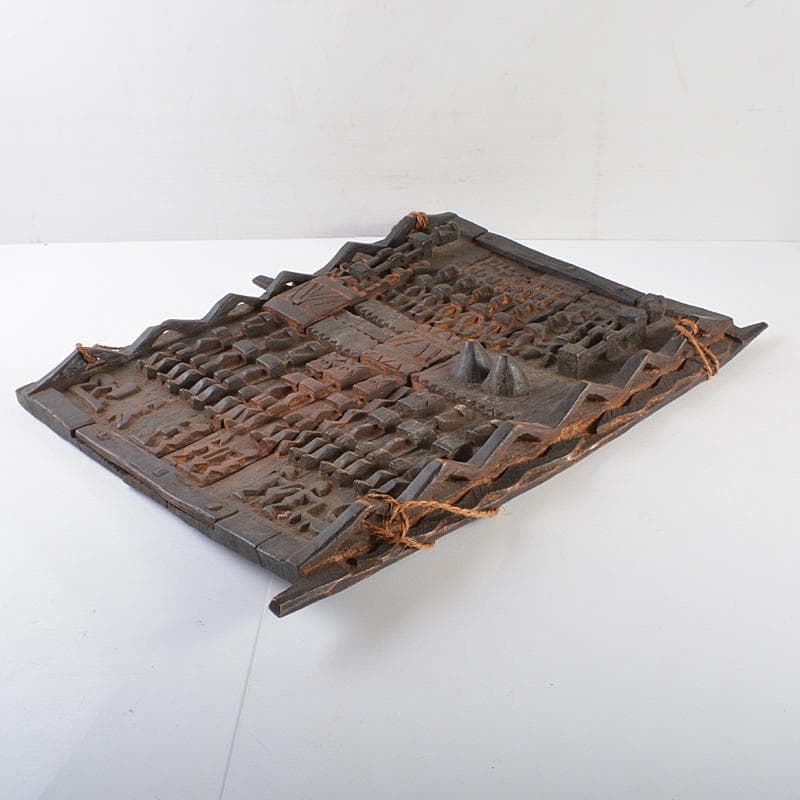 アフリカン プリミティブアート 木彫 扉 壁飾り ドゴン族 M R5935B