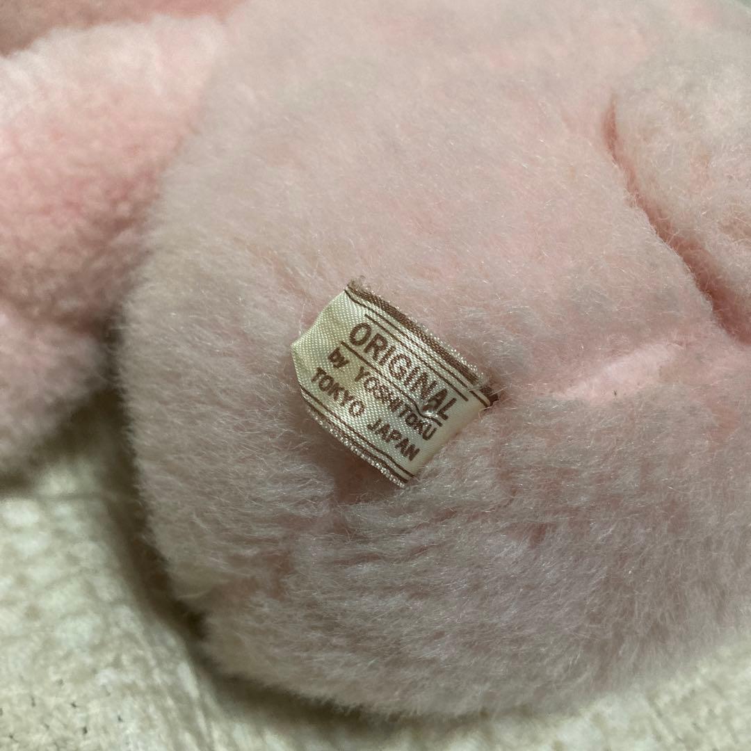 昭和レトロ　ヴィンテージ 吉徳　うさぎ　クリーミー　ぬいぐるみ　中古品　難あり