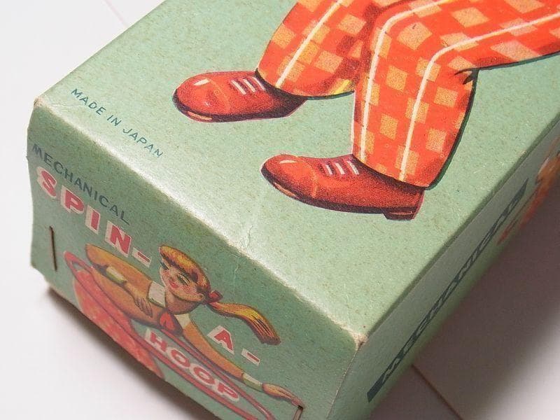 美品】フラフープガール 1950年代 箱付き ゼンマイ ブリキ (検)ソフビ