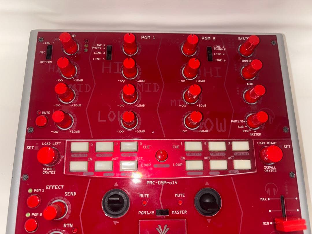 Vestax PMC-05Pro IV DJミキサー 赤 N110590201 工場 直営 店