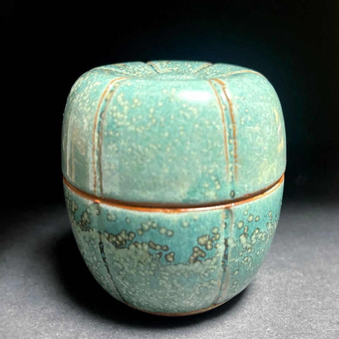 牛ノ戸焼 緑釉盒子 蓋物 鳥取民藝 緑釉茶入 - メルカリ