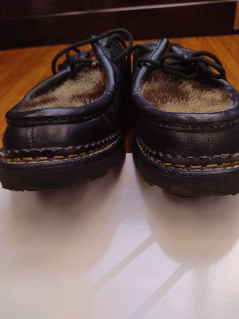 Paraboot モカシン 靴 レザー 毛皮