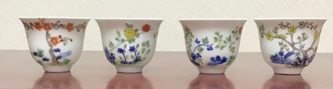 S*)様 中国古美術 煎茶碗 十二客 無傷 大清康熙年