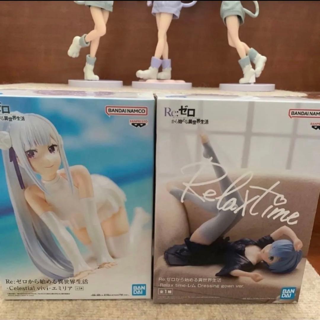 Re:ゼロから始める異世界生活 リゼロ フィギュア ほぼ未使用 新品 まとめ売り