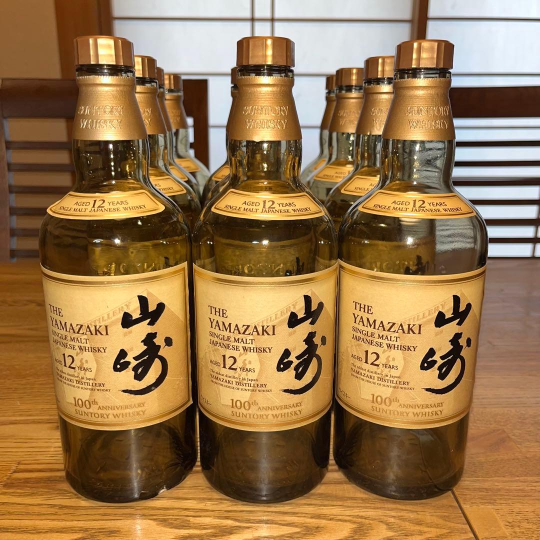 山崎 12年 空瓶12本 (100周年ラベル3本) - メルカリ